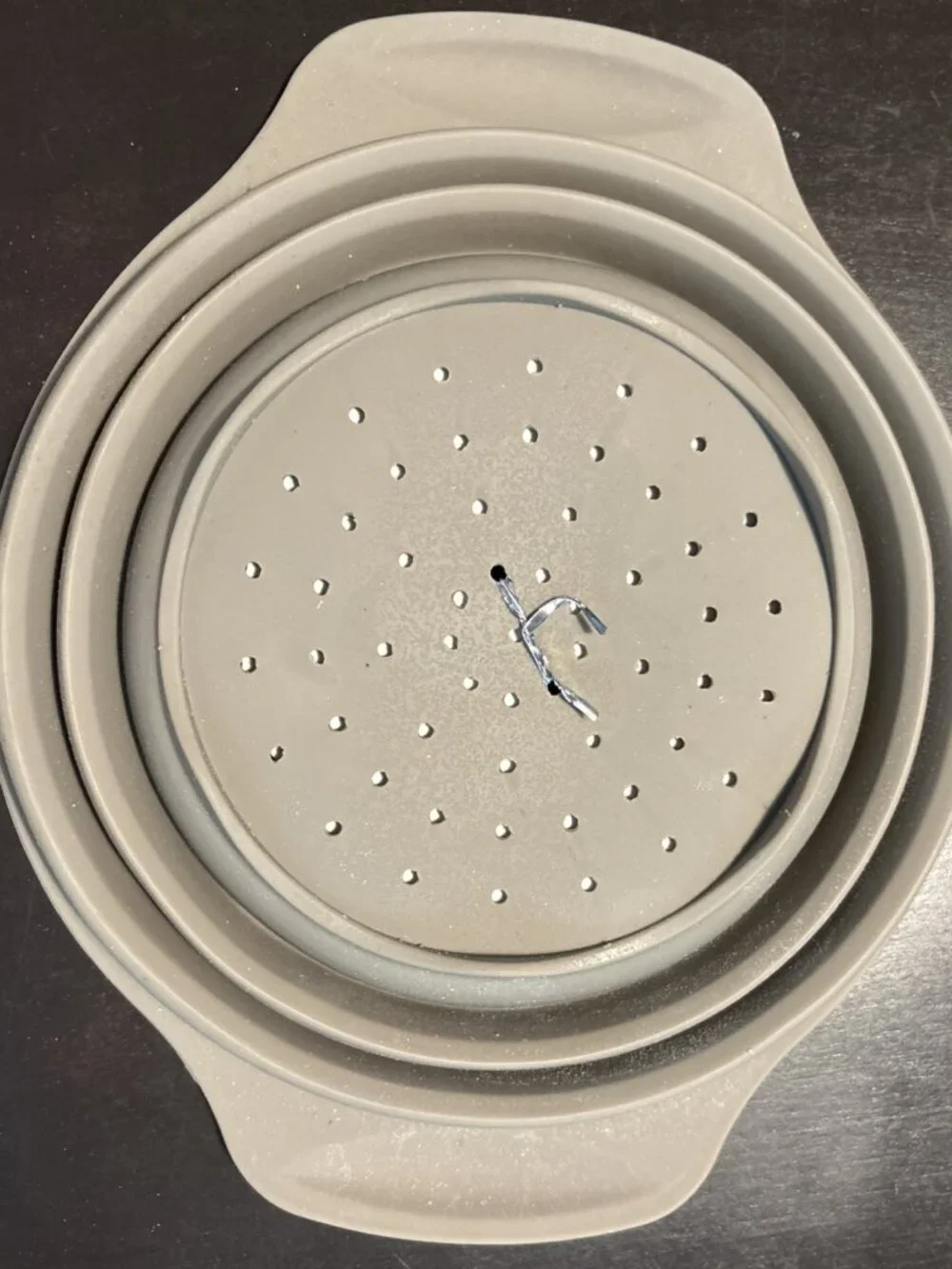 Florina Anide Silicone Collapsible Colander Space Saving Pasta Strainer  20cm